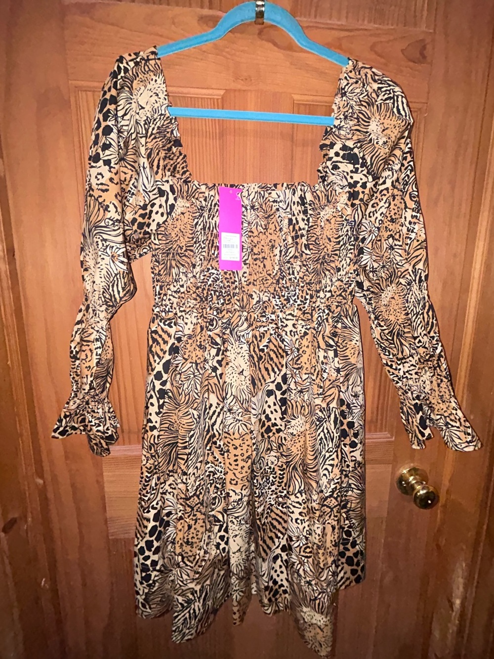 Lilly Pulitzer Beyonca Long Sleeve Smock Dress